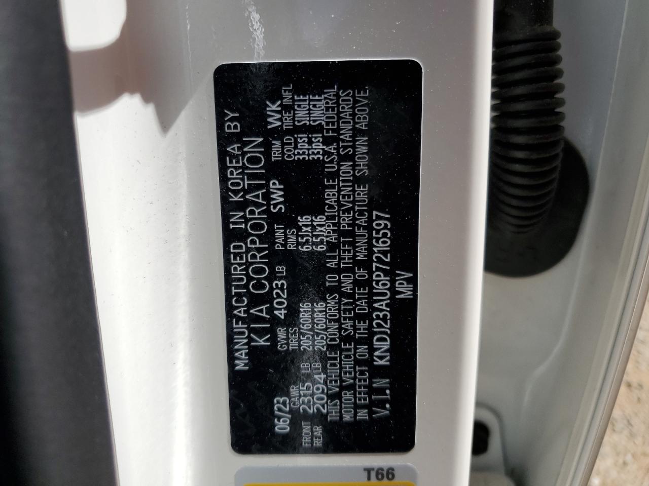 KNDJ23AU6P7216597 2023 Kia Soul Lx