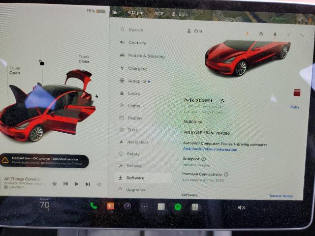 2022 TESLA MODEL 3 - 5YJ3E1EB3NF204296