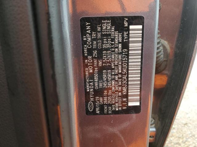 2019 Hyundai Tucson Limited VIN: KM8J3CAL5KU015719 Lot: 58434814