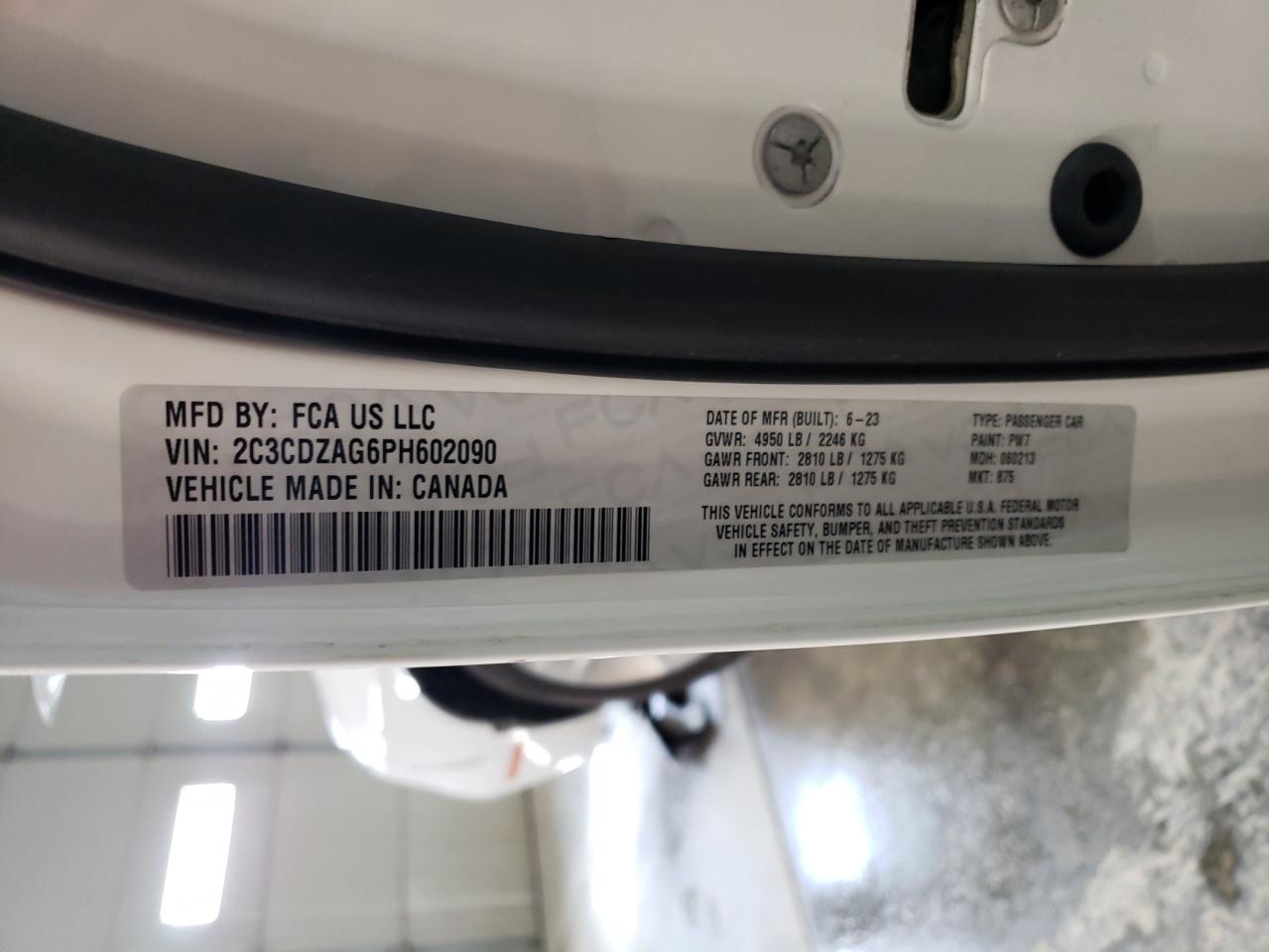 2C3CDZAG6PH602090 2017 Dodge Challenger Sxt