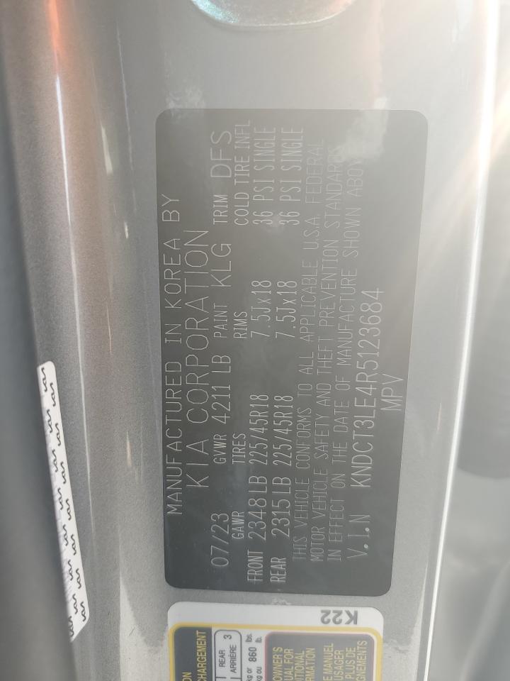 KNDCT3LE4R5123684 2024 Kia Niro Sx