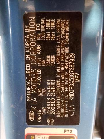 VIN KNDJP3A51G7387929 2016 KIA Soul, + no.12