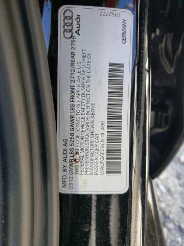 2012 Audi A6 Premium VIN: WAUFGAFC9CN141490 Lot: 59563424