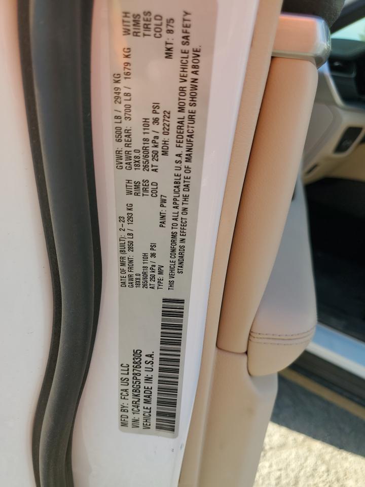 1C4RJKBG5P8768305 2023 Jeep Grand Cherokee L Limited