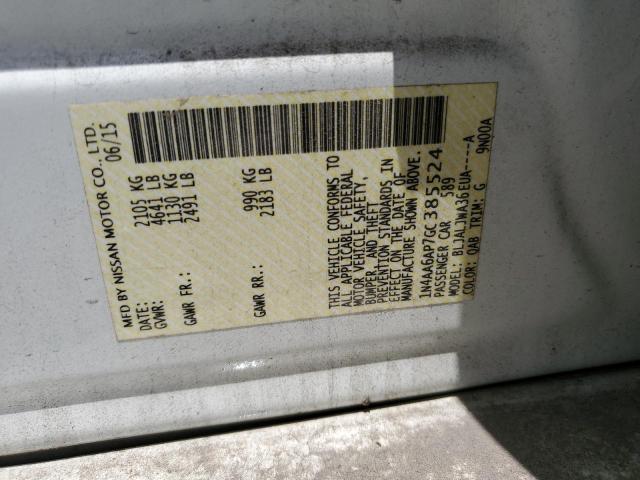 2016 NISSAN MAXIMA 3.5 - 1N4AA6AP7GC385524