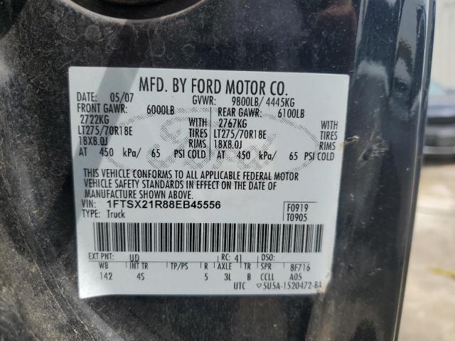 2008 Ford F250 Super Duty VIN: 1FTSX21R88EB45556 Lot: 57432784