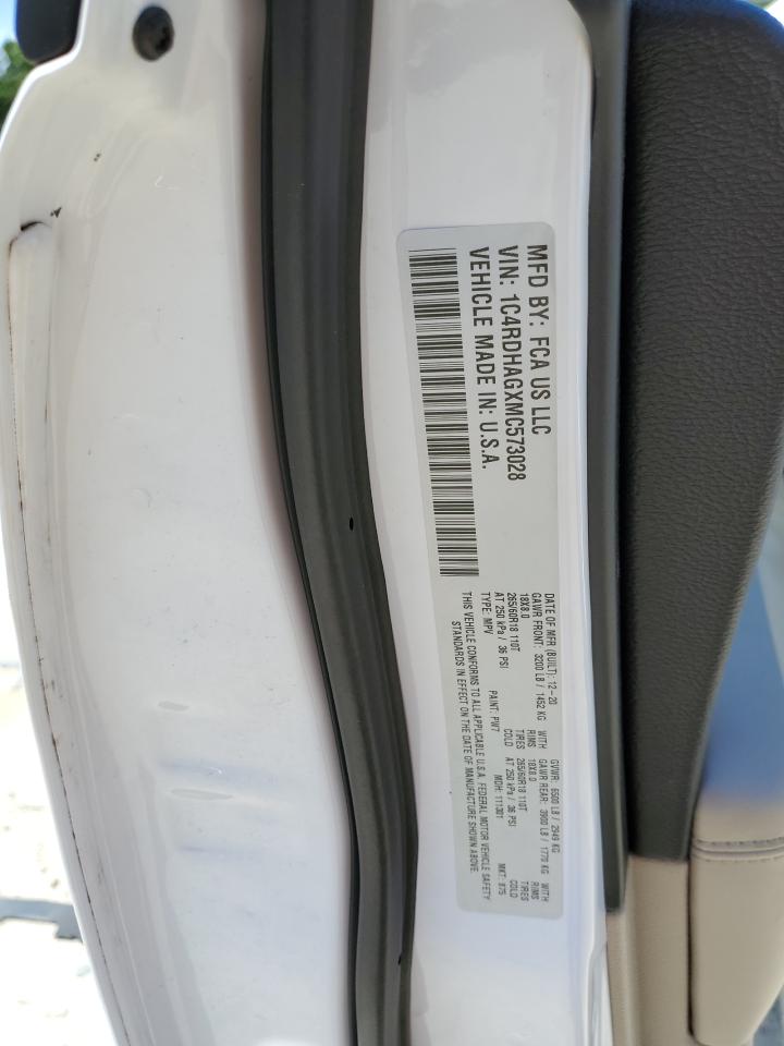 1C4RDHAGXMC573028 2021 Dodge Durango Sxt