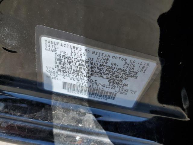 2016 Nissan Versa S VIN: 3N1CN7AP2GL841448 Lot: 58287664