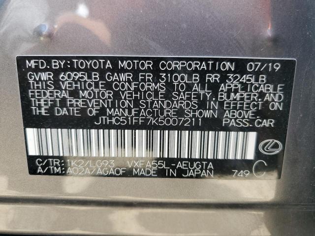 2019 LEXUS LS 500 BAS JTHC51FF7K5007211