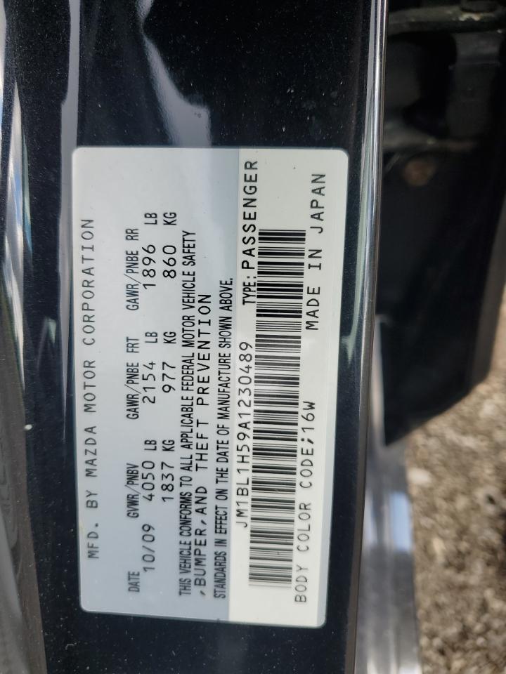 JM1BL1H59A1230489 2010 Mazda 3 S