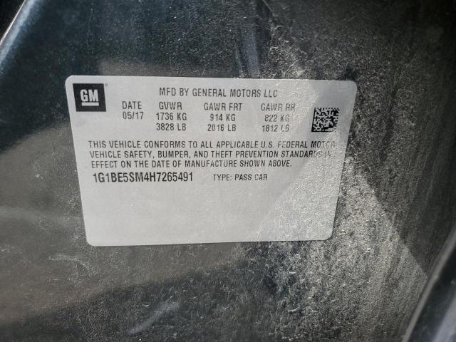 2017 CHEVROLET CRUZE LT - 1G1BE5SM4H7265491