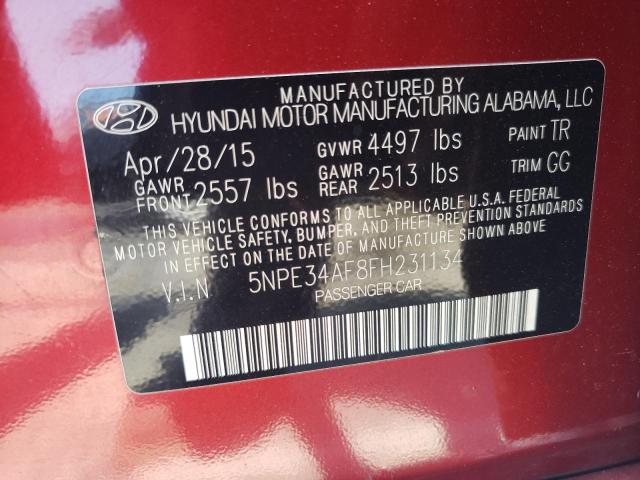 2015 Hyundai Sonata Sport VIN: 5NPE34AF8FH231134 Lot: 59883714