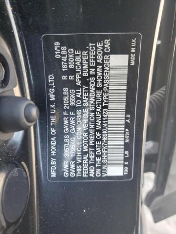 2019 Honda Civic Ex VIN: SHHFK7H69KU411423 Lot: 58246704