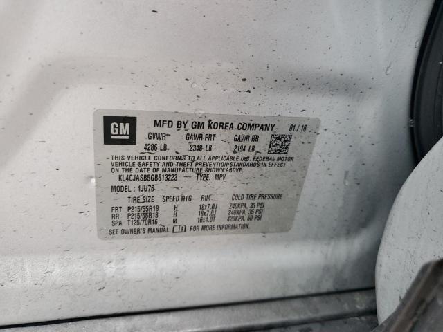 2016 Buick Encore VIN: KL4CJASB5GB613223 Lot: 58488504