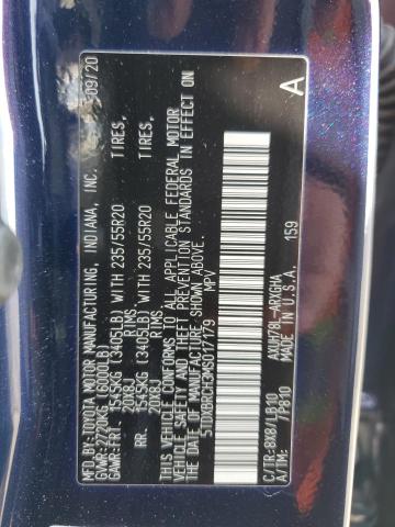 2021 Toyota Highlander Hybrid Limited VIN: 5TDXBRCH3MS017179 Lot: 57519134