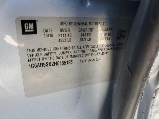 2017 Cadillac Cts Luxury VIN: 1G6AR5SX2H0155195 Lot: 61153904