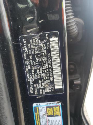 2017 Hyundai Tucson Limited VIN: KM8J33A40HU400364 Lot: 57922834