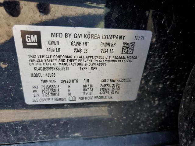 2022 Buick Encore Preferred VIN: KL4CJESM9NB507511 Lot: 58451684