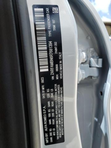 2024 Alfa Romeo Giulia Ti VIN: ZARFAMBN6R7681394 Lot: 60881094