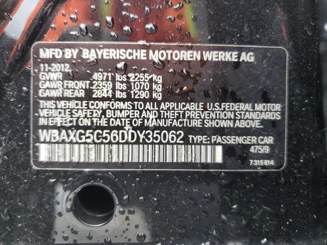 VIN WBAXG5C56DDY35062 2013 BMW 5 Series, 528 I no.12