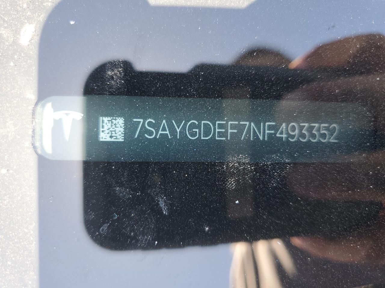 7SAYGDEF7NF493352 2022 Tesla Model Y