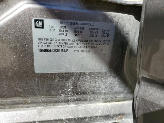 2012 Cadillac Cts Luxury Collection VIN: 1G6DG5E5XC0115145 Lot: 58291134