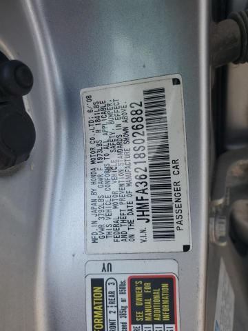 2008 Honda Civic Hybrid VIN: JHMFA36218S026882 Lot: 56151224