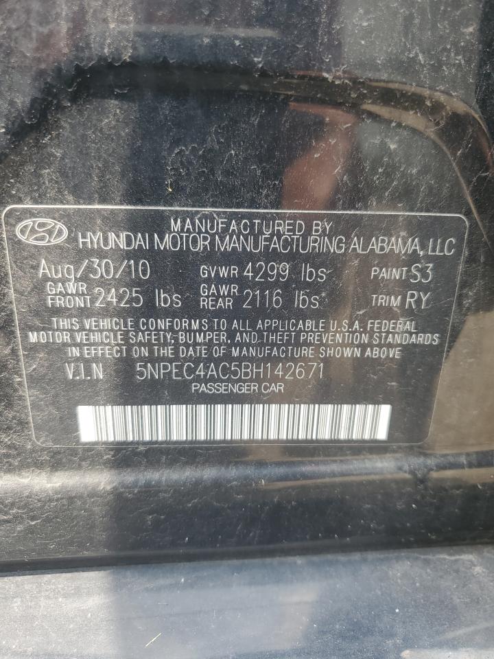 5NPEC4AC5BH142671 2011 Hyundai Sonata Se