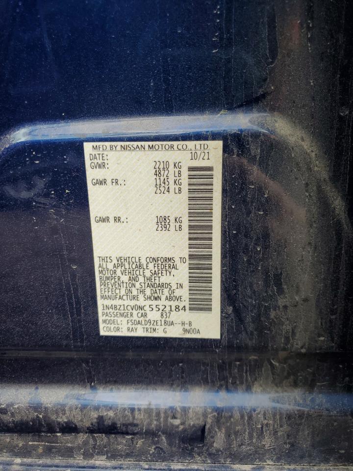 1N4BZ1CV0NC552184 2022 Nissan Leaf Sv Plus