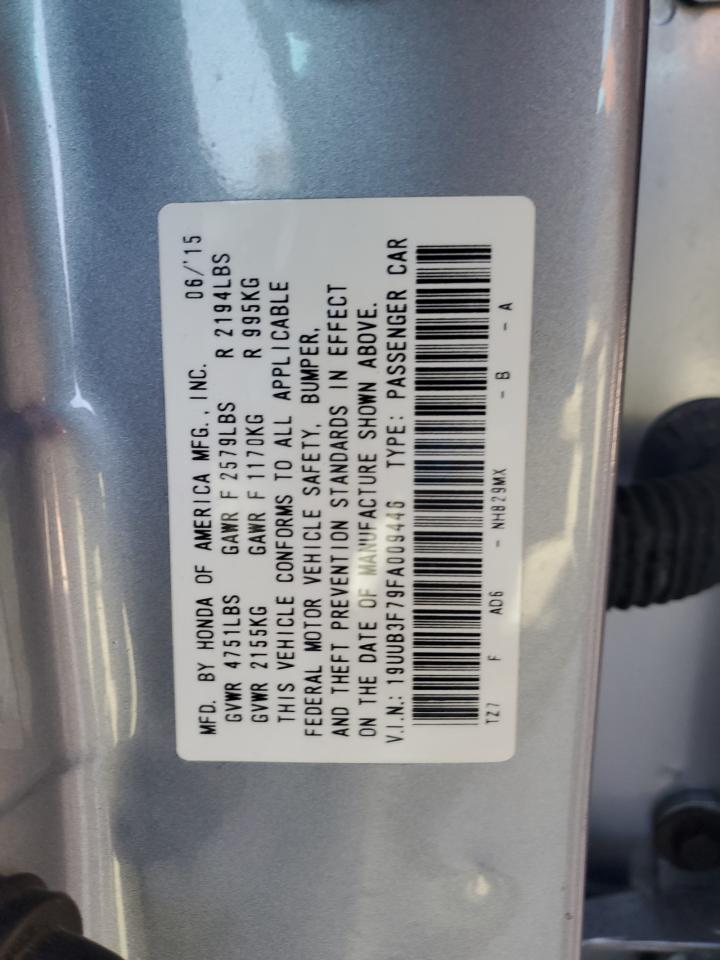 19UUB3F79FA009446 2015 Acura Tlx Advance