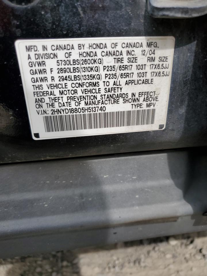 2HNYD18805H513740 2005 Acura Mdx Touring