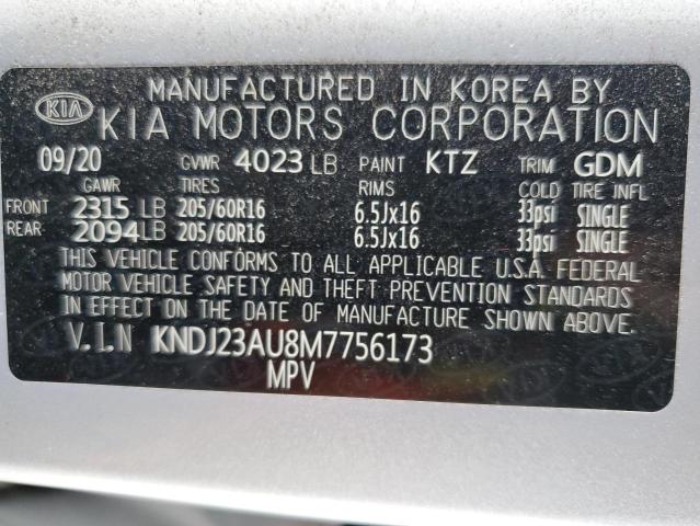 2021 Kia Soul Lx VIN: KNDJ23AU8M7756173 Lot: 60438964