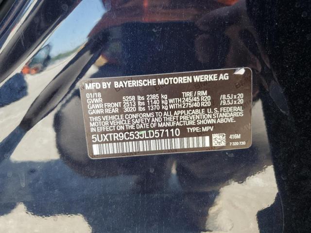 2018 BMW X3 XDRIVE3 - 5UXTR9C53JLD57110