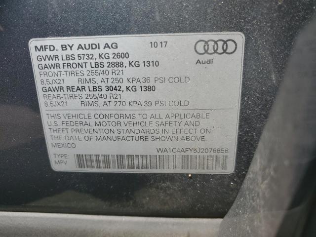 2018 AUDI SQ5 PRESTI WA1C4AFY5J2076656