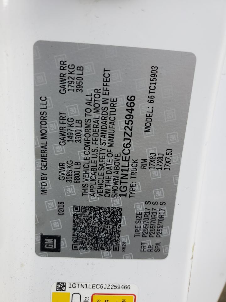 1GTN1LEC6JZ259466 2018 GMC Sierra C1500