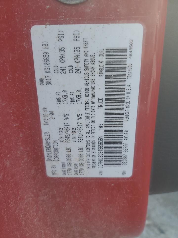 1D7HU18D84S656564 2004 Dodge Ram 1500 St