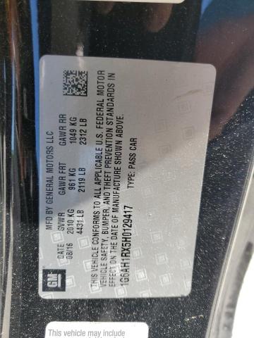 2017 CADILLAC ATS LUXURY - 1G6AH1RX5H0129417