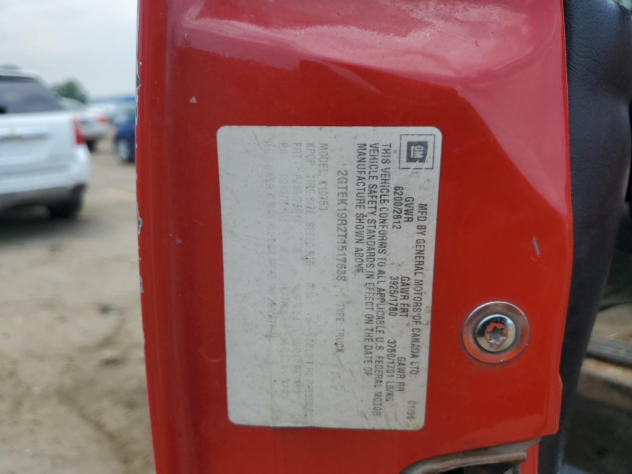 2GTEK19R2T1517638 1996 GMC Sierra K1500