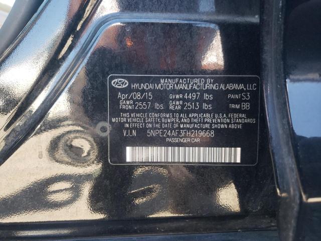 2015 Hyundai Sonata Se VIN: 5NPE24AF3FH219668 Lot: 61306044