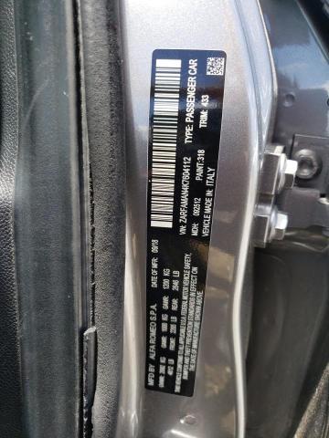 2019 Alfa Romeo Giulia VIN: ZARFAMAN4K7604112 Lot: 57669694