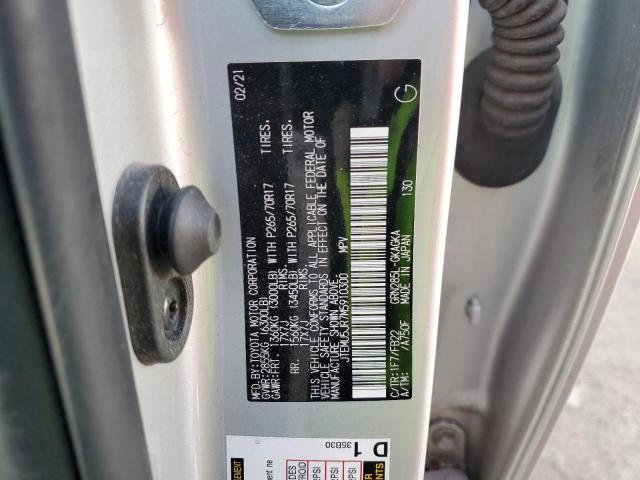 2021 Toyota 4Runner Sr5/Sr5 Premium VIN: JTEMU5JR7M5910300 Lot: 59465174