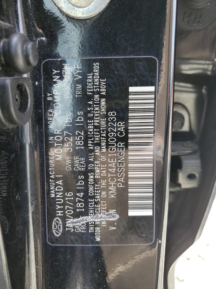 KMHCT4AE1GU092238 2016 Hyundai Accent Se