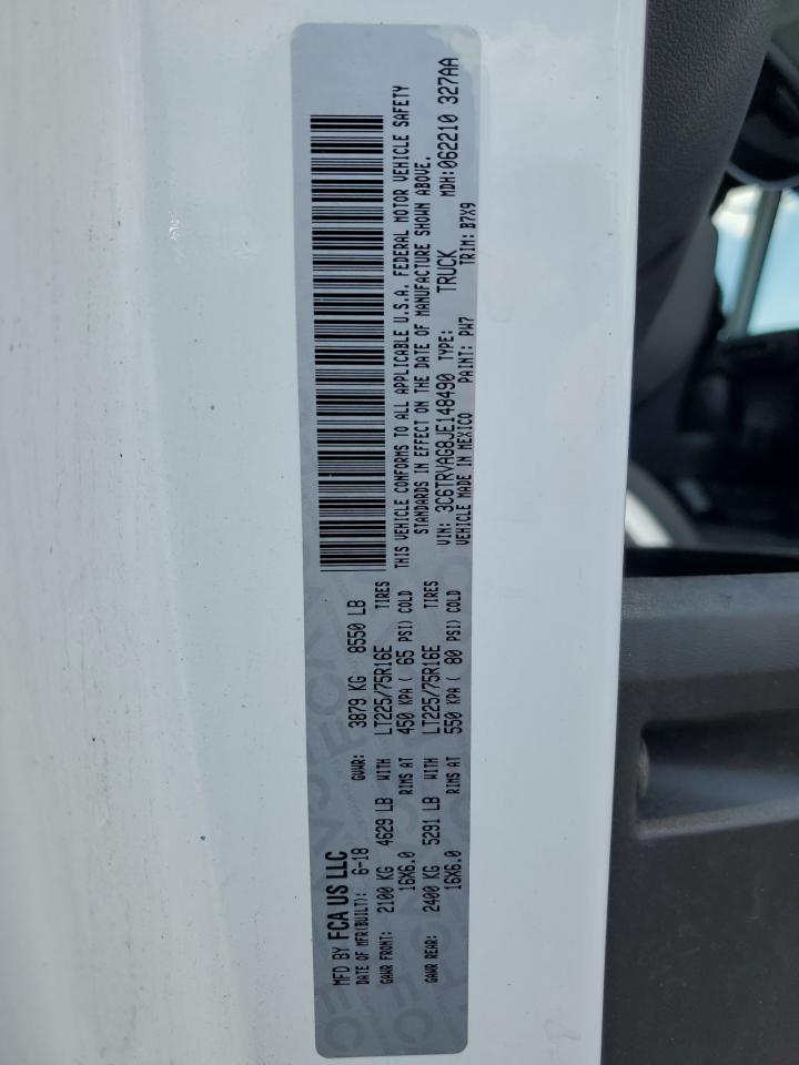 3C6TRVAG8JE148490 2018 Ram Promaster 1500 1500 Standard