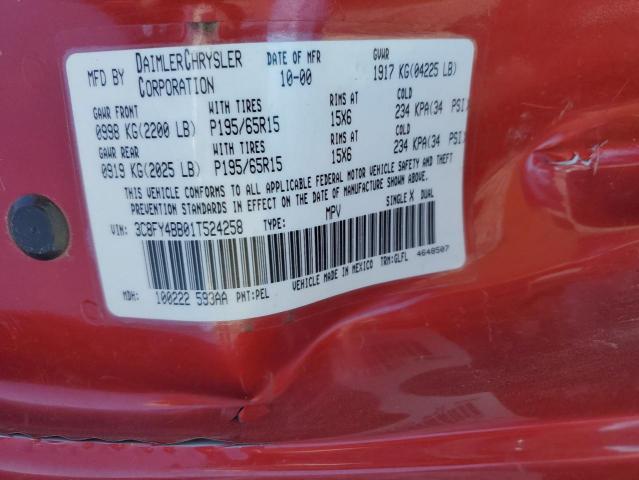 3C8FY4BB01T524258 2001 Chrysler Pt Cruiser