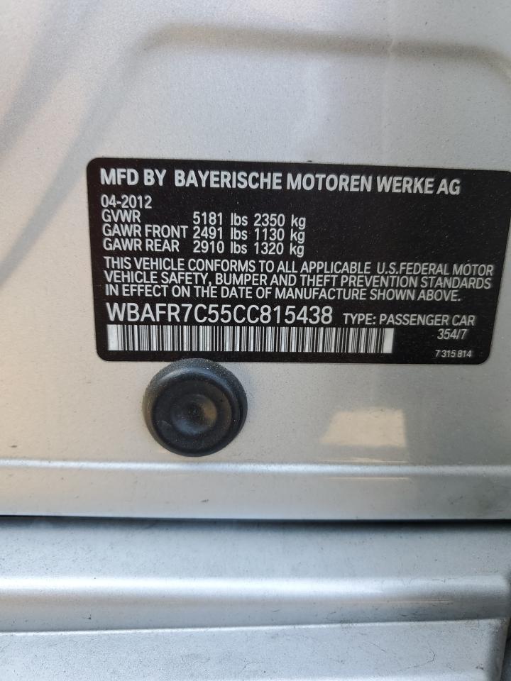 WBAFR7C55CC815438 2012 BMW 535 I