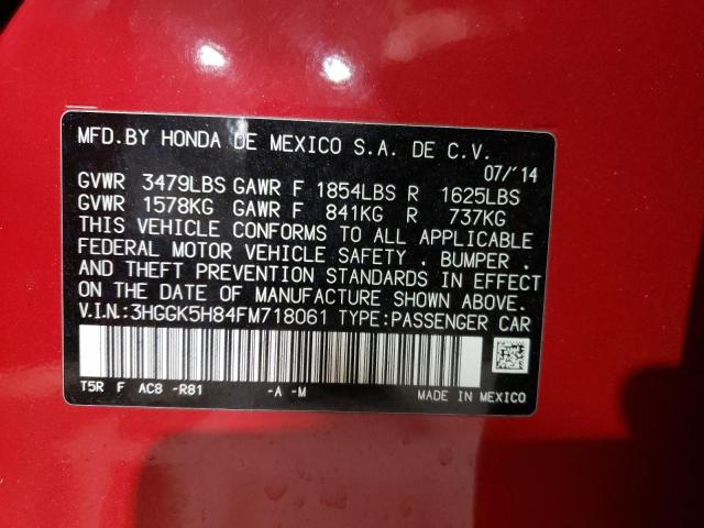 2015 HONDA FIT EX - 3HGGK5H84FM718061