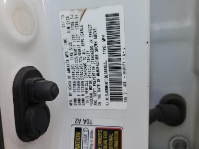 2013 Honda Cr-V Exl VIN: 5J6RM4H71DL086955 Lot: 58287094