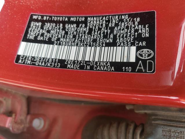 2019 TOYOTA COROLLA L - 2T1BURHEXKC215654