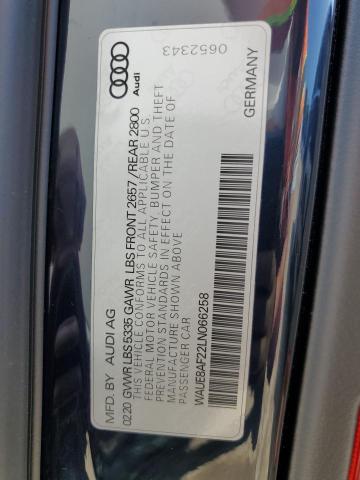 2020 AUDI A6 PREMIUM - WAUE8AF22LN066258