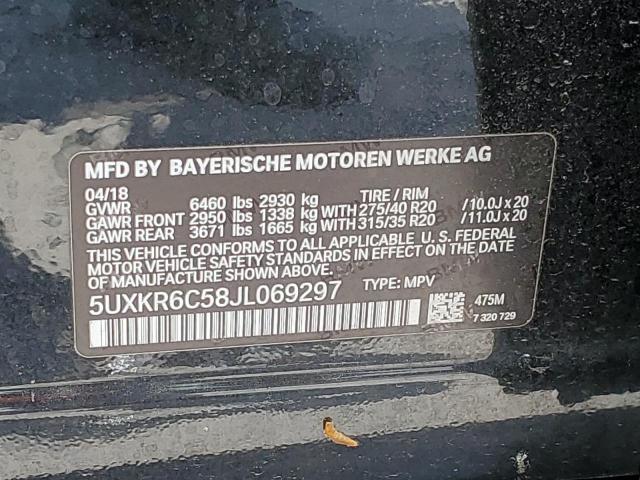 VIN 5UXKR6C58JL069297 2018 BMW X5, Xdrive50I no.13